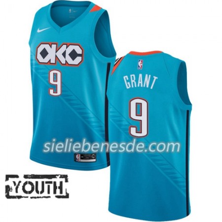 Kinder NBA Oklahoma City Thunder Trikot Jerami Grant 9 2018-19 Nike City Edition Blau Swingman